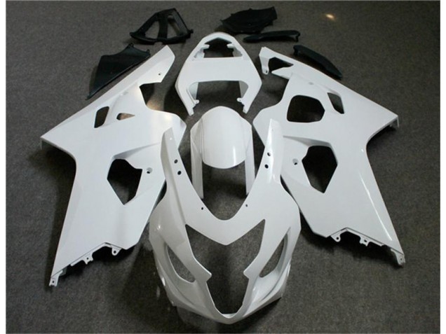 White Black 2004-2005 Suzuki GSXR 600/750 Motorcycle Fairing White Black 2004-2005 Suzuki GSXR 600/750 Motorcycle Fairing