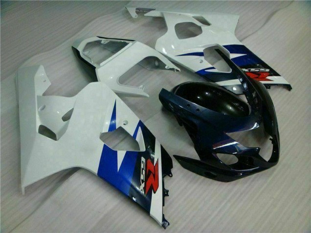 White Black 2004-2005 Suzuki GSXR 600/750 Motorcycle Fairings White Black 2004-2005 Suzuki GSXR 600/750 Motorcycle Fairings