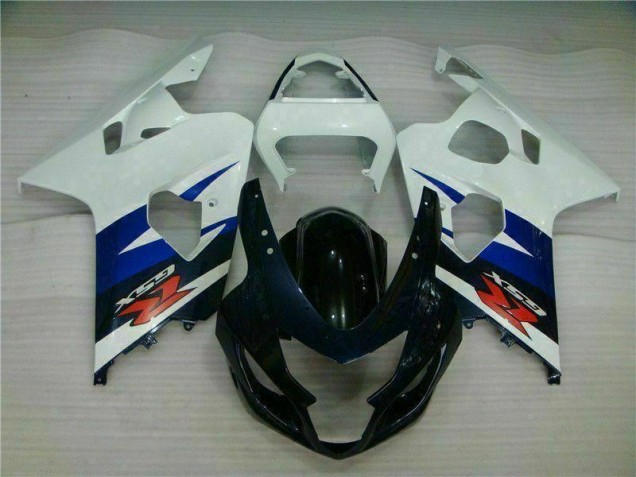 White Black 2004-2005 Suzuki GSXR 600/750 Motorcycle Fairings White Black 2004-2005 Suzuki GSXR 600/750 Motorcycle Fairings