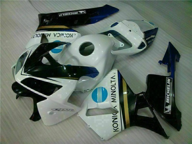 White Black 2005-2006 Honda CBR600RR Motorcycle Fairings White Black 2005-2006 Honda CBR600RR Motorcycle Fairings