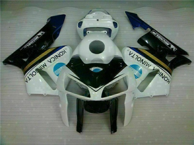 White Black 2005-2006 Honda CBR600RR Motorcycle Fairings White Black 2005-2006 Honda CBR600RR Motorcycle Fairings