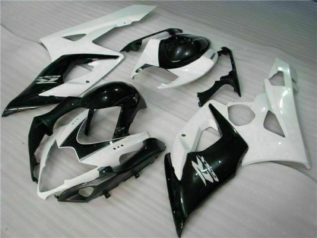 White Black 2005-2006 Suzuki GSXR 1000 Motorcycle Bodywork White Black 2005-2006 Suzuki GSXR 1000 Motorcycle Bodywork