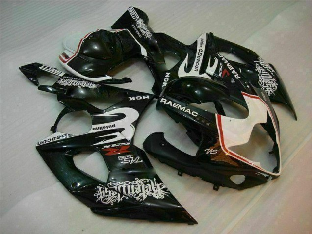 White Black 2005-2006 Suzuki GSXR 1000 Motorcycle Fairings White Black 2005-2006 Suzuki GSXR 1000 Motorcycle Fairings