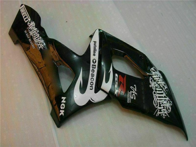 White Black 2005-2006 Suzuki GSXR 1000 Motorcycle Fairings White Black 2005-2006 Suzuki GSXR 1000 Motorcycle Fairings