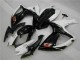 White Black 2006-2007 Suzuki GSXR 600/750 Motorcycle Fairings White Black 2006-2007 Suzuki GSXR 600/750 Motorcycle Fairings