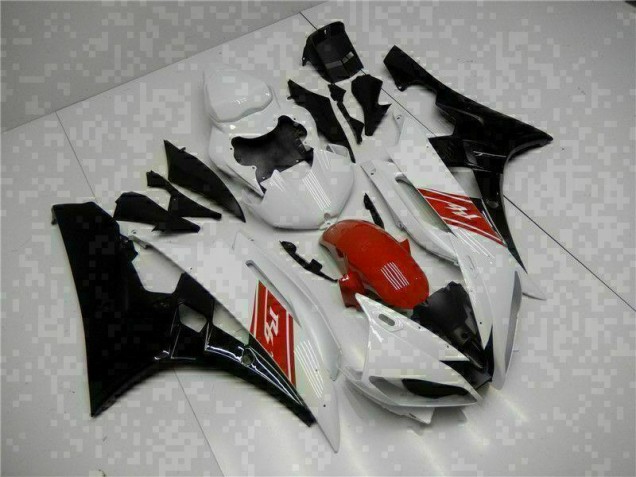 White Black 2006-2007 Yamaha YZF R6 Motorcycle Bodywork White Black 2006-2007 Yamaha YZF R6 Motorcycle Bodywork