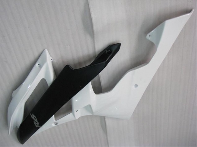 White Black 2006-2007 Yamaha YZF R6 Motorcycle Fairing White Black 2006-2007 Yamaha YZF R6 Motorcycle Fairing