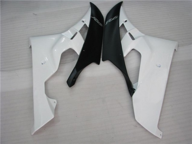White Black 2006-2007 Yamaha YZF R6 Motorcycle Fairing White Black 2006-2007 Yamaha YZF R6 Motorcycle Fairing