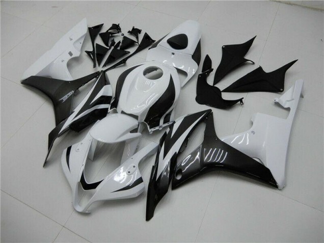 White Black 2007-2008 Honda CBR600RR Motorcycle Fairing White Black 2007-2008 Honda CBR600RR Motorcycle Fairing