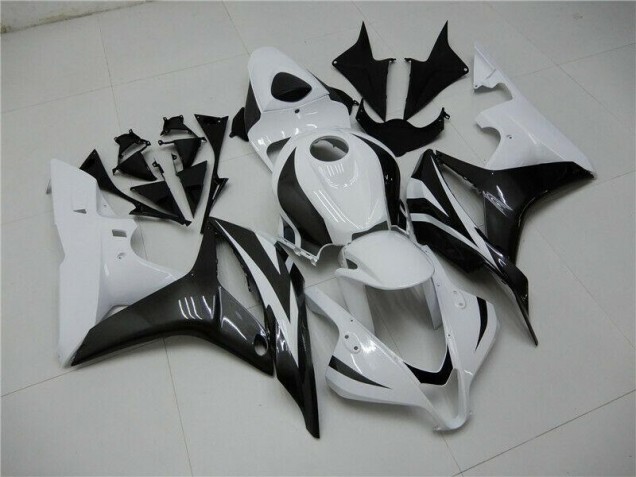 White Black 2007-2008 Honda CBR600RR Motorcycle Fairing White Black 2007-2008 Honda CBR600RR Motorcycle Fairing