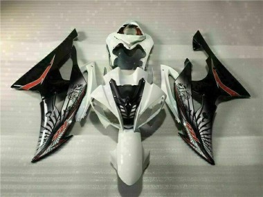White Black 2008-2016 Yamaha YZF R6 Full Motorcycle Fairing Kits