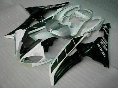 White Black 2008-2016 Yamaha YZF R6 Motorcycle Bodywork