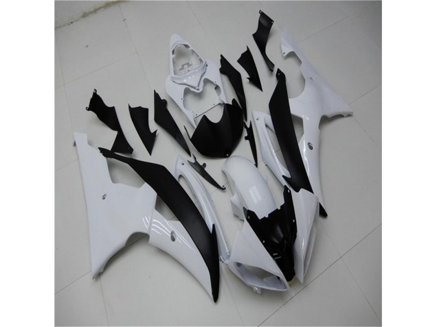 White Black 2008-2016 Yamaha YZF R6 Motorcycle Fairing & Bodywork White Black 2008-2016 Yamaha YZF R6 Motorcycle Fairing & Bodywork