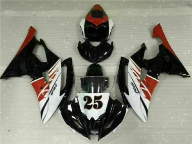 White Black 2008-2016 Yamaha YZF R6 Motorcycle Fairing Kits