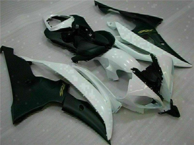 White Black 2008-2016 Yamaha YZF R6 Motorcycle Fairing White Black 2008-2016 Yamaha YZF R6 Motorcycle Fairing