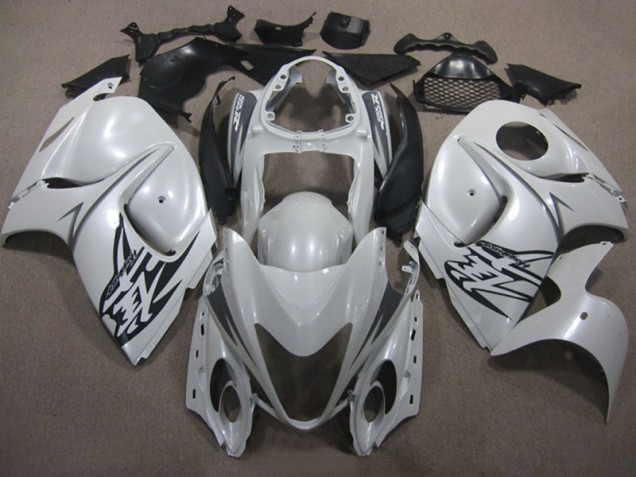 White Black 2008-2019 Suzuki GSXR 1300 Hayabusa Motorcycle Fairing White Black 2008-2019 Suzuki GSXR 1300 Hayabusa Motorcycle Fairing