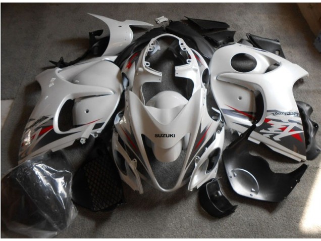 White Black 2008-2019 Suzuki GSXR 1300 Hayabusa Motorcycle Fairings White Black 2008-2019 Suzuki GSXR 1300 Hayabusa Motorcycle Fairings