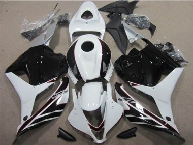 White Black 2009-2012 Honda CBR600RR Motorcycle Fairings