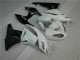 White Black 2009-2012 Kawasaki ZX6R Motorcycle Fairing White Black 2009-2012 Kawasaki ZX6R Motorcycle Fairing