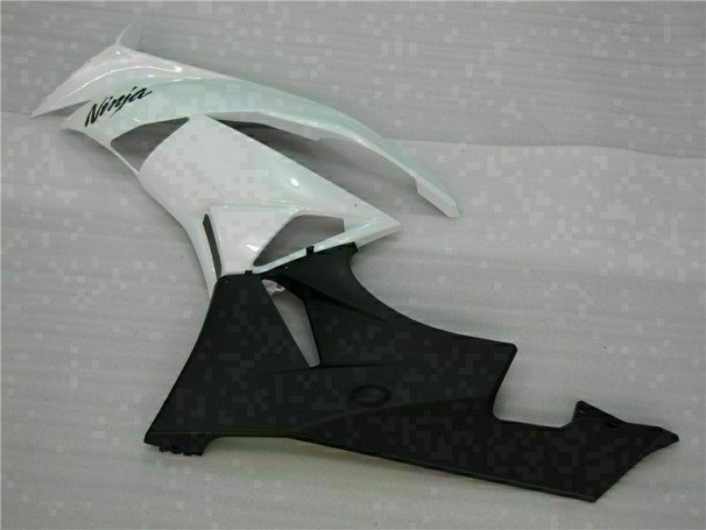 White Black 2009-2012 Kawasaki ZX6R Motorcycle Fairing White Black 2009-2012 Kawasaki ZX6R Motorcycle Fairing