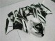 White Black 2009-2012 Kawasaki ZX6R Motorcycle Fairings White Black 2009-2012 Kawasaki ZX6R Motorcycle Fairings