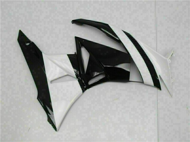 White Black 2009-2012 Kawasaki ZX6R Motorcycle Fairings White Black 2009-2012 Kawasaki ZX6R Motorcycle Fairings