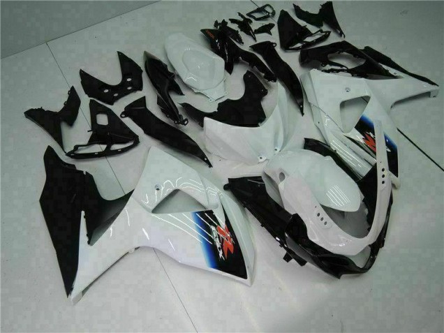 White Black 2009-2016 Suzuki GSXR 1000 Motorcycle Bodywork White Black 2009-2016 Suzuki GSXR 1000 Motorcycle Bodywork