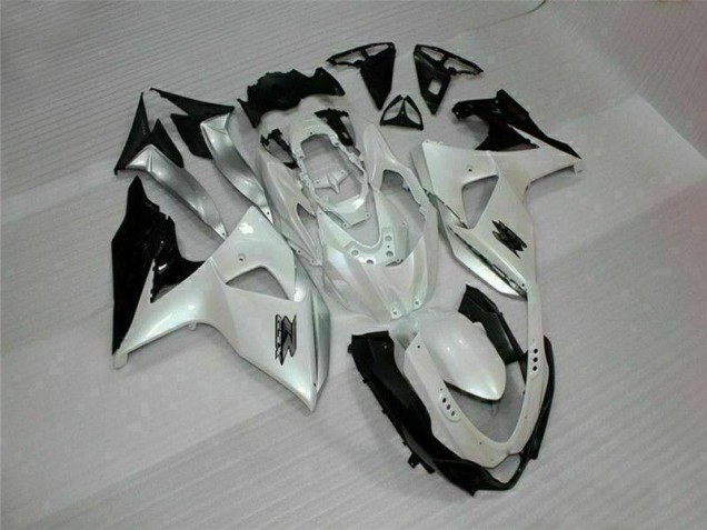 White Black 2009-2016 Suzuki GSXR 1000 Motorcycle Fairing White Black 2009-2016 Suzuki GSXR 1000 Motorcycle Fairing