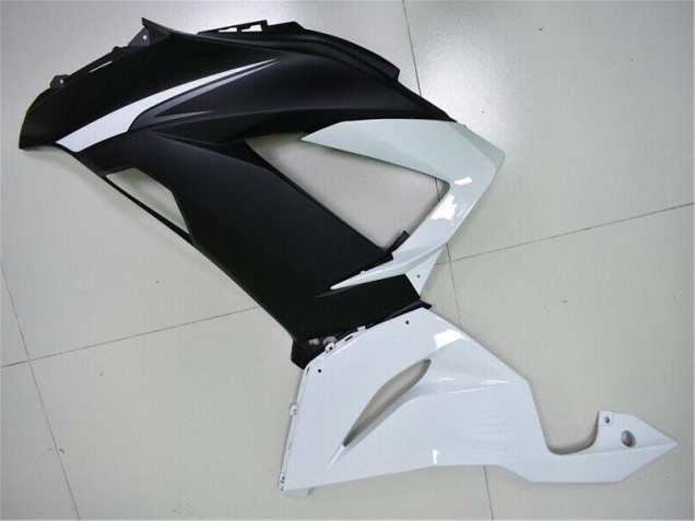 White Black 2013-2018 Kawasaki ZX6R Motorcycle Fairing