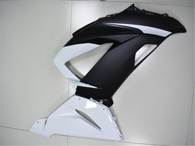 White Black 2013-2018 Kawasaki ZX6R Motorcycle Fairing