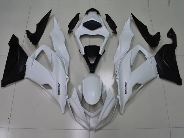 White Black 636 2013-2018 Kawasaki ZX6R Motorcycle Fairings White Black 636 2013-2018 Kawasaki ZX6R Motorcycle Fairings