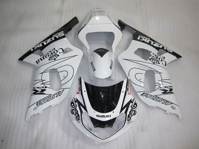 White Black Corona Extra 2001-2003 Suzuki GSXR 600 Motorcycle Fairings White Black Corona Extra 2001-2003 Suzuki GSXR 600 Motorcycle Fairings