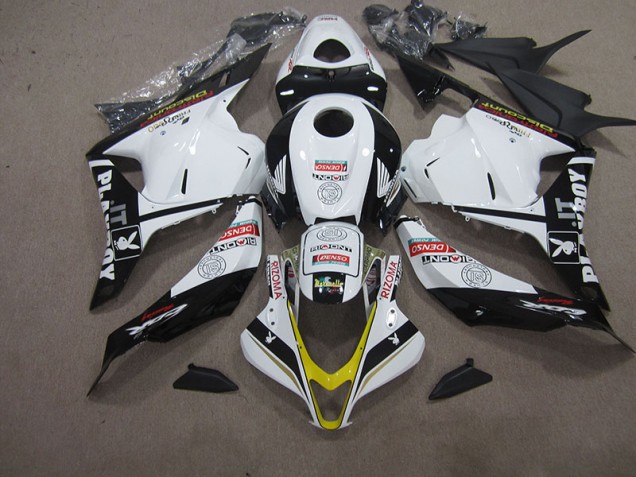 White Black DENSO RIZOMA 2009-2012 Honda CBR600RR Motorcycle Fairings White Black DENSO RIZOMA 2009-2012 Honda CBR600RR Motorcycle Fairings