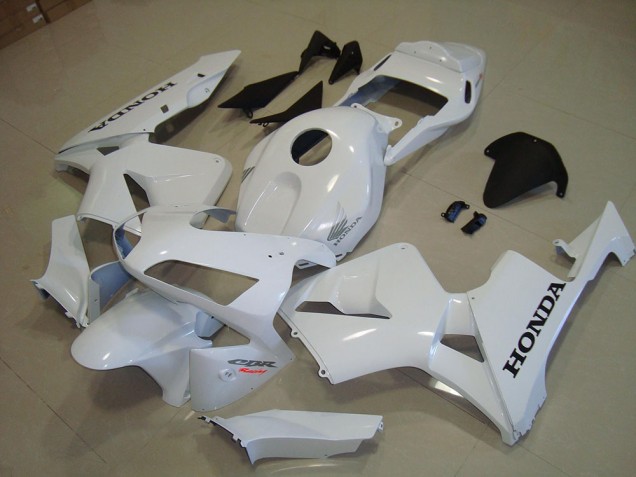 White Black Decal 2003-2004 Honda CBR600RR Motorcycle Fairings White Black Decal 2003-2004 Honda CBR600RR Motorcycle Fairings