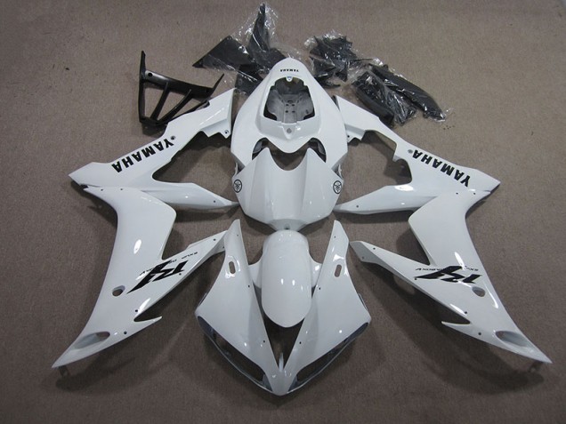 White Black Decal 2004-2006 Yamaha YZF R1 Motorcycle Fairings White Black Decal 2004-2006 Yamaha YZF R1 Motorcycle Fairings