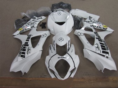 White Black Jordan 2007-2008 Suzuki GSXR 1000 Motorcycle Fairings