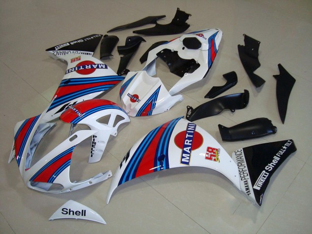 White Black Martini 2012-2014 Yamaha YZF R1 Motorcycle Fairings White Black Martini 2012-2014 Yamaha YZF R1 Motorcycle Fairings