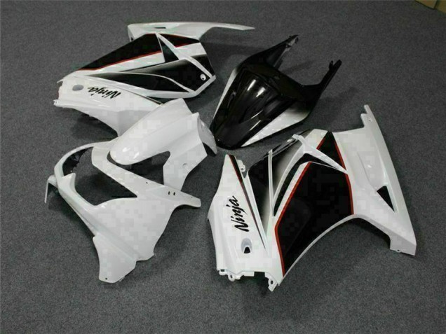 White Black Ninja 2008-2012 Kawasaki EX250 Motorcycle Fairing White Black Ninja 2008-2012 Kawasaki EX250 Motorcycle Fairing