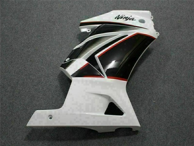 White Black Ninja 2008-2012 Kawasaki EX250 Motorcycle Fairing White Black Ninja 2008-2012 Kawasaki EX250 Motorcycle Fairing