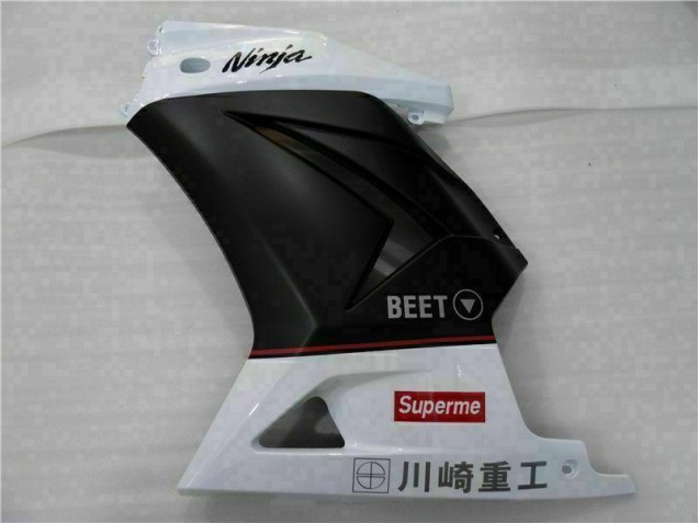 White Black Ninja 2008-2012 Kawasaki EX250 Motorcycle Fairings White Black Ninja 2008-2012 Kawasaki EX250 Motorcycle Fairings
