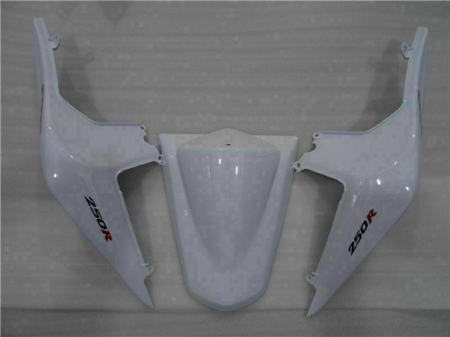 White Black Ninja 2008-2012 Kawasaki EX250 Motorcycle Fairings White Black Ninja 2008-2012 Kawasaki EX250 Motorcycle Fairings