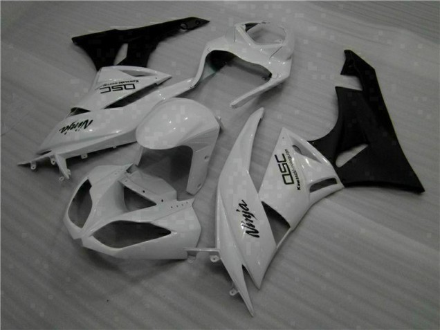 White Black Ninja 2009-2012 Kawasaki ZX6R Motorcycle Fairings White Black Ninja 2009-2012 Kawasaki ZX6R Motorcycle Fairings