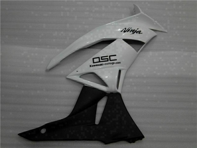 White Black Ninja 2009-2012 Kawasaki ZX6R Motorcycle Fairings White Black Ninja 2009-2012 Kawasaki ZX6R Motorcycle Fairings