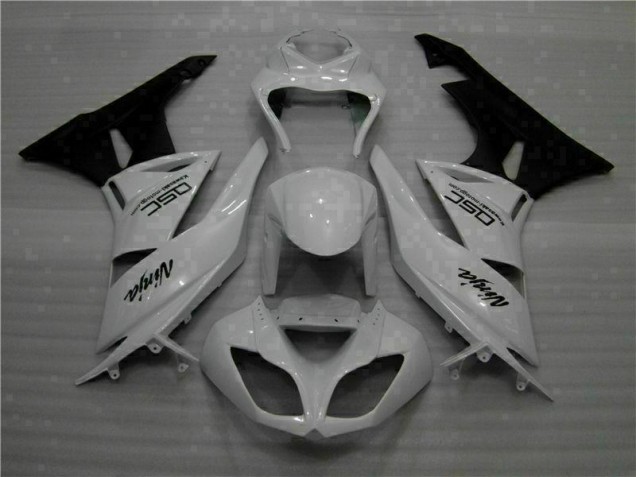 White Black Ninja 2009-2012 Kawasaki ZX6R Motorcycle Fairings White Black Ninja 2009-2012 Kawasaki ZX6R Motorcycle Fairings