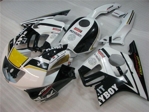 White Black Playboy 1995-1998 Honda CBR600 F3 Motorcycle Fairings White Black Playboy 1995-1998 Honda CBR600 F3 Motorcycle Fairings