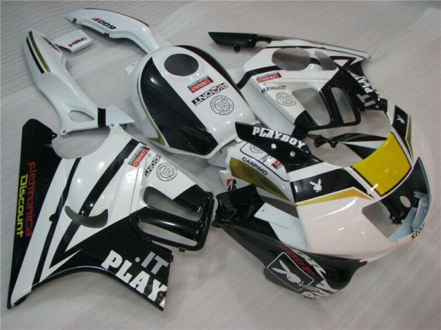 White Black Playboy 1995-1998 Honda CBR600 F3 Motorcycle Fairings White Black Playboy 1995-1998 Honda CBR600 F3 Motorcycle Fairings