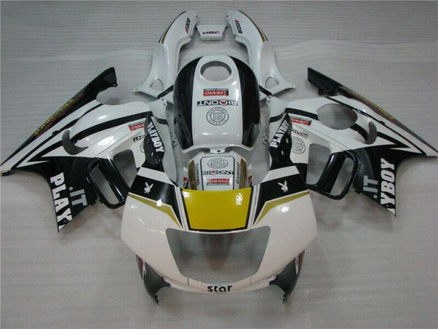 White Black Playboy 1995-1998 Honda CBR600 F3 Motorcycle Fairings White Black Playboy 1995-1998 Honda CBR600 F3 Motorcycle Fairings