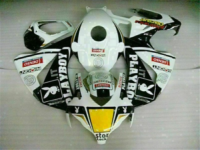 White Black Playboy 2008-2011 Honda CBR1000RR Motorcycle Fairing White Black Playboy 2008-2011 Honda CBR1000RR Motorcycle Fairing