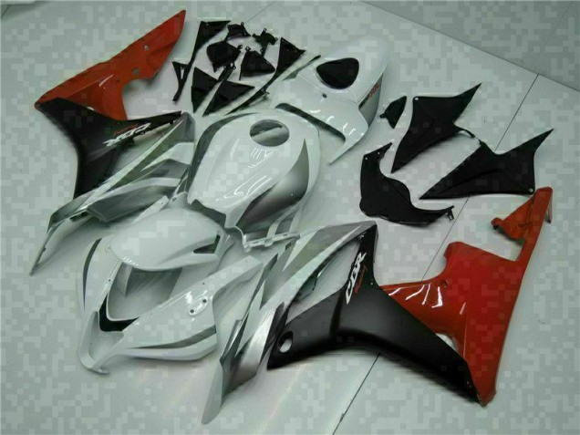 White Black Red 2007-2008 Honda CBR600RR Motorcycle Bodywork White Black Red 2007-2008 Honda CBR600RR Motorcycle Bodywork