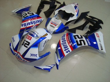 White Black Sterilgarda 2009-2011 Yamaha YZF R1 Motorcycle Fairings